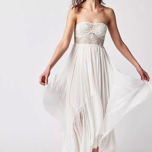 Free People Maxi Boho White Dress